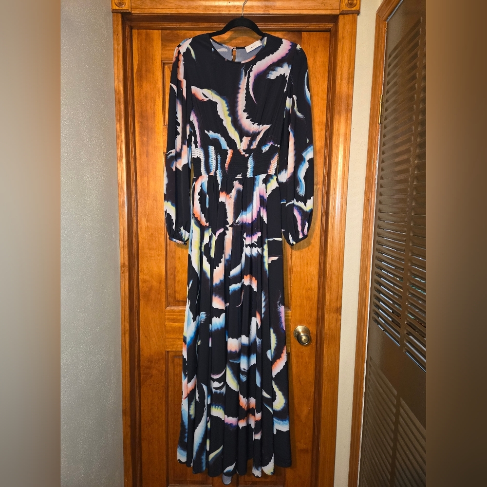A.L.C. Colorful Abstract Maxi Dress